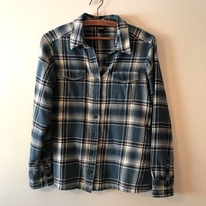 Blue Plaid Patagonia Button Up Flannel